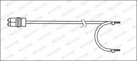 FERODO Сигнализатор, износ тормозных колодок FWI342