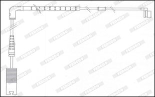 FERODO Сигнализатор, износ тормозных колодок FWI349