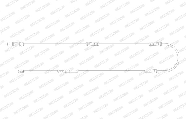 FERODO įspėjimo kontaktas, stabdžių trinkelių susidėvėjim FWI375