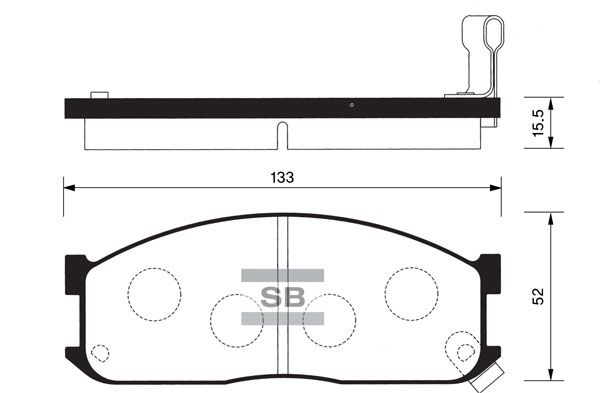FI.BA Комплект тормозных колодок, дисковый тормоз FBP1044