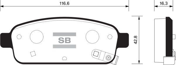 FI.BA Комплект тормозных колодок, дисковый тормоз FBP1363