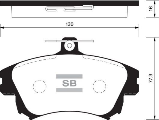 FI.BA Комплект тормозных колодок, дисковый тормоз FBP1530