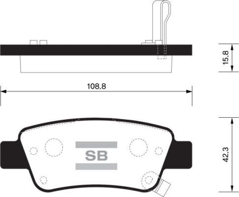 FI.BA Комплект тормозных колодок, дисковый тормоз FBP1568