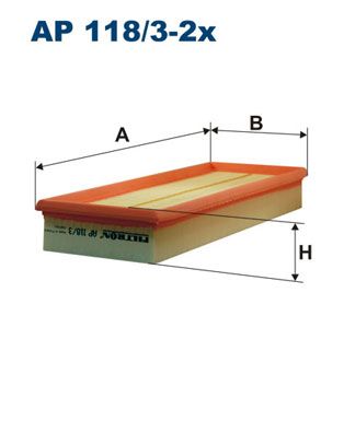 FILTRON Воздушный фильтр AP 118/3-2x