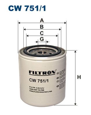 FILTRON aušinimo skysčio filtras CW 751/1