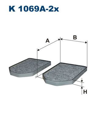 FILTRON Фильтр, воздух во внутренном пространстве K 1069A-2x