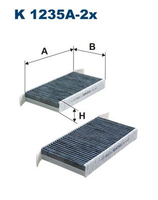 FILTRON Фильтр, воздух во внутренном пространстве K 1235A-2x