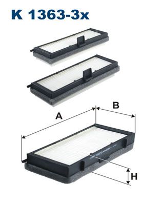 FILTRON Фильтр, воздух во внутренном пространстве K 1363-3x