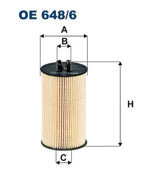 FILTRON alyvos filtras OE 648/6