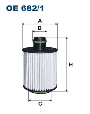 FILTRON alyvos filtras OE 682/1