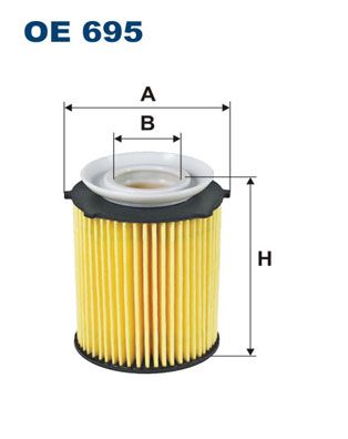 FILTRON alyvos filtras OE 695