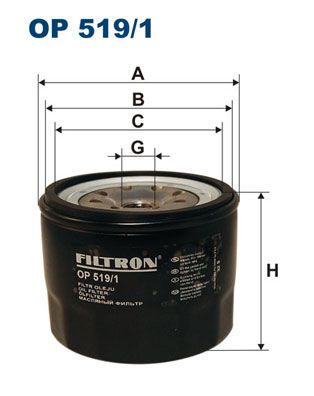 FILTRON alyvos filtras OP 519/1