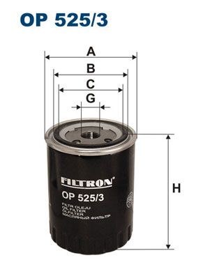 FILTRON alyvos filtras OP 525/3