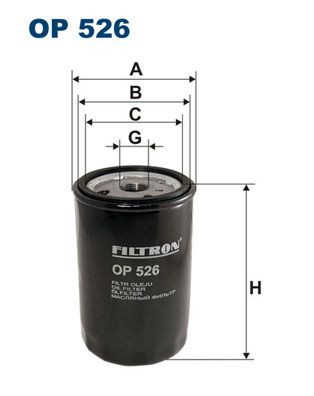 FILTRON alyvos filtras OP 526