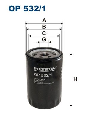 FILTRON alyvos filtras OP 532/1