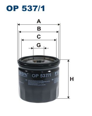 FILTRON alyvos filtras OP 537/1