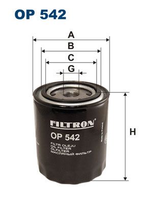 FILTRON alyvos filtras OP 542