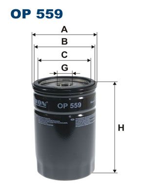 FILTRON alyvos filtras OP 559