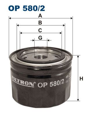 FILTRON alyvos filtras OP 580/2