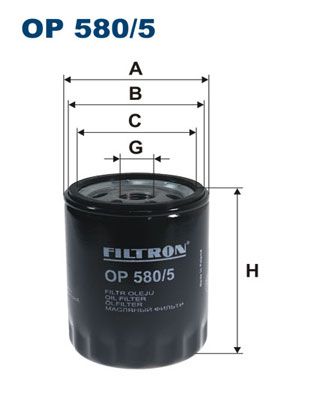 FILTRON alyvos filtras OP 580/5