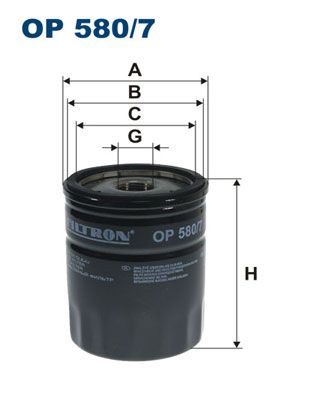 FILTRON alyvos filtras OP 580/7