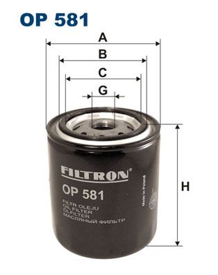 FILTRON Масляный фильтр OP 581