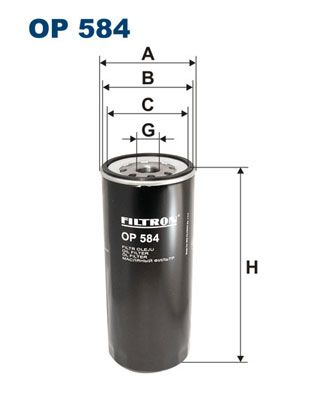 FILTRON alyvos filtras OP 584