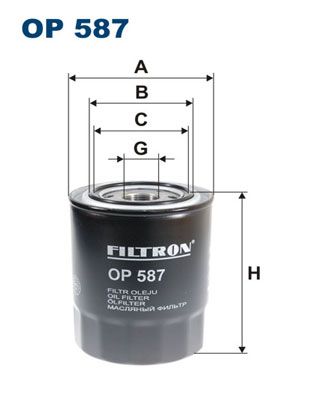 FILTRON Масляный фильтр OP 587