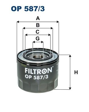 FILTRON Масляный фильтр OP 587/3