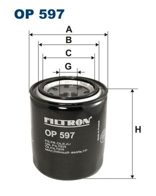 FILTRON alyvos filtras OP 597