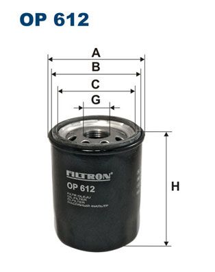 FILTRON alyvos filtras OP 612