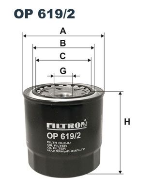 FILTRON alyvos filtras OP 619/2