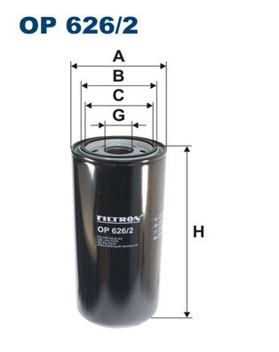 FILTRON alyvos filtras OP 626/2