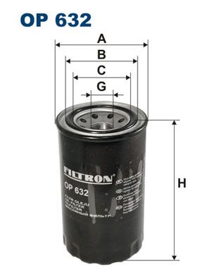 FILTRON alyvos filtras OP 632