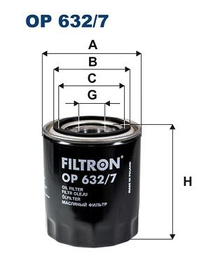 FILTRON alyvos filtras OP 632/7
