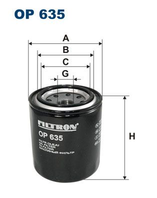 FILTRON alyvos filtras OP 635