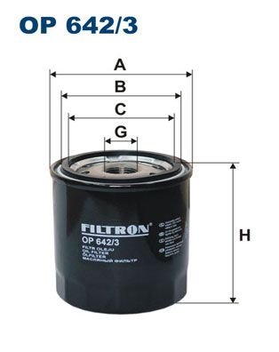 FILTRON alyvos filtras OP 642/3