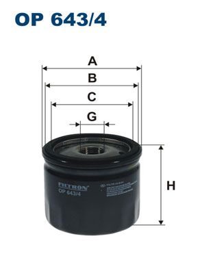 FILTRON alyvos filtras OP 643/4