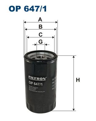 FILTRON alyvos filtras OP 647/1