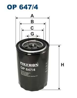 FILTRON alyvos filtras OP 647/4