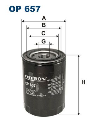 FILTRON alyvos filtras OP 657