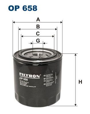 FILTRON alyvos filtras OP 658