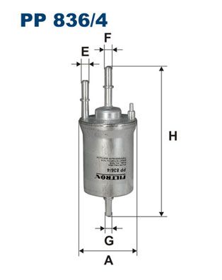 FILTRON Топливный фильтр PP 836/4