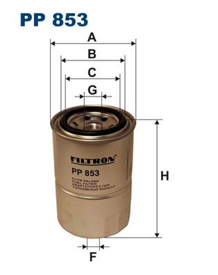 FILTRON Топливный фильтр PP 853