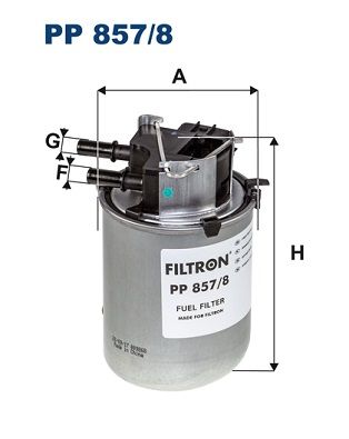 FILTRON Топливный фильтр PP 857/8