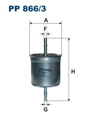 FILTRON Топливный фильтр PP 866/3