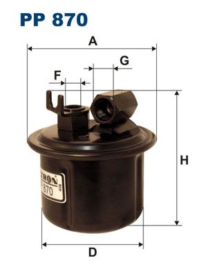 FILTRON Топливный фильтр PP 870