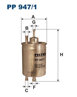 FILTRON Топливный фильтр PP 947/1