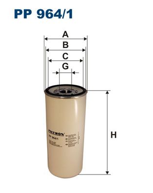 FILTRON Топливный фильтр PP 964/1