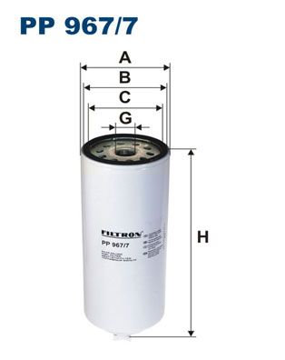 FILTRON Топливный фильтр PP 967/7